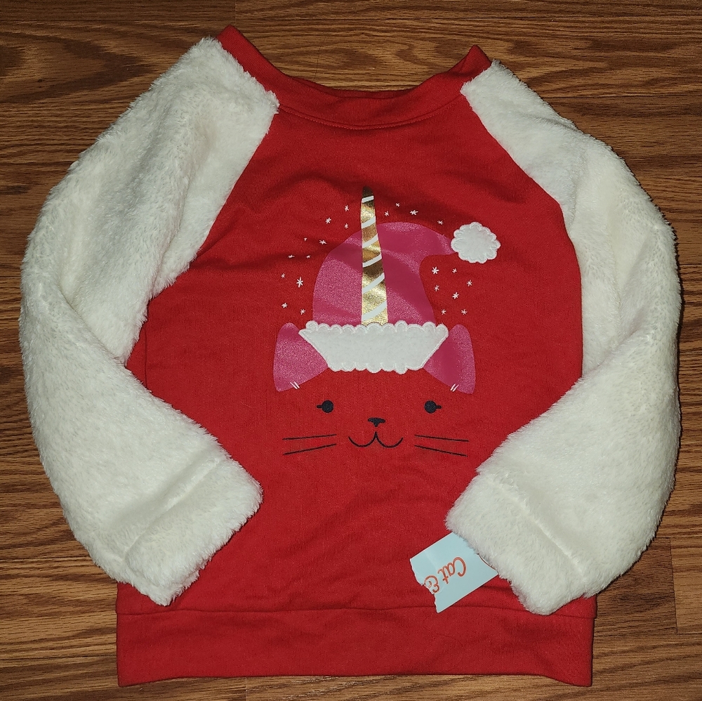 NWT Cat & Jack Caticorn Christmas Sweatshirt!
